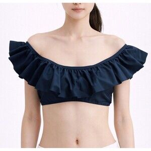 altar’d state Off Shoulder Ruffle Bikini Top size S